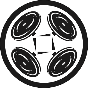 ドローンチームロゴ（黒）